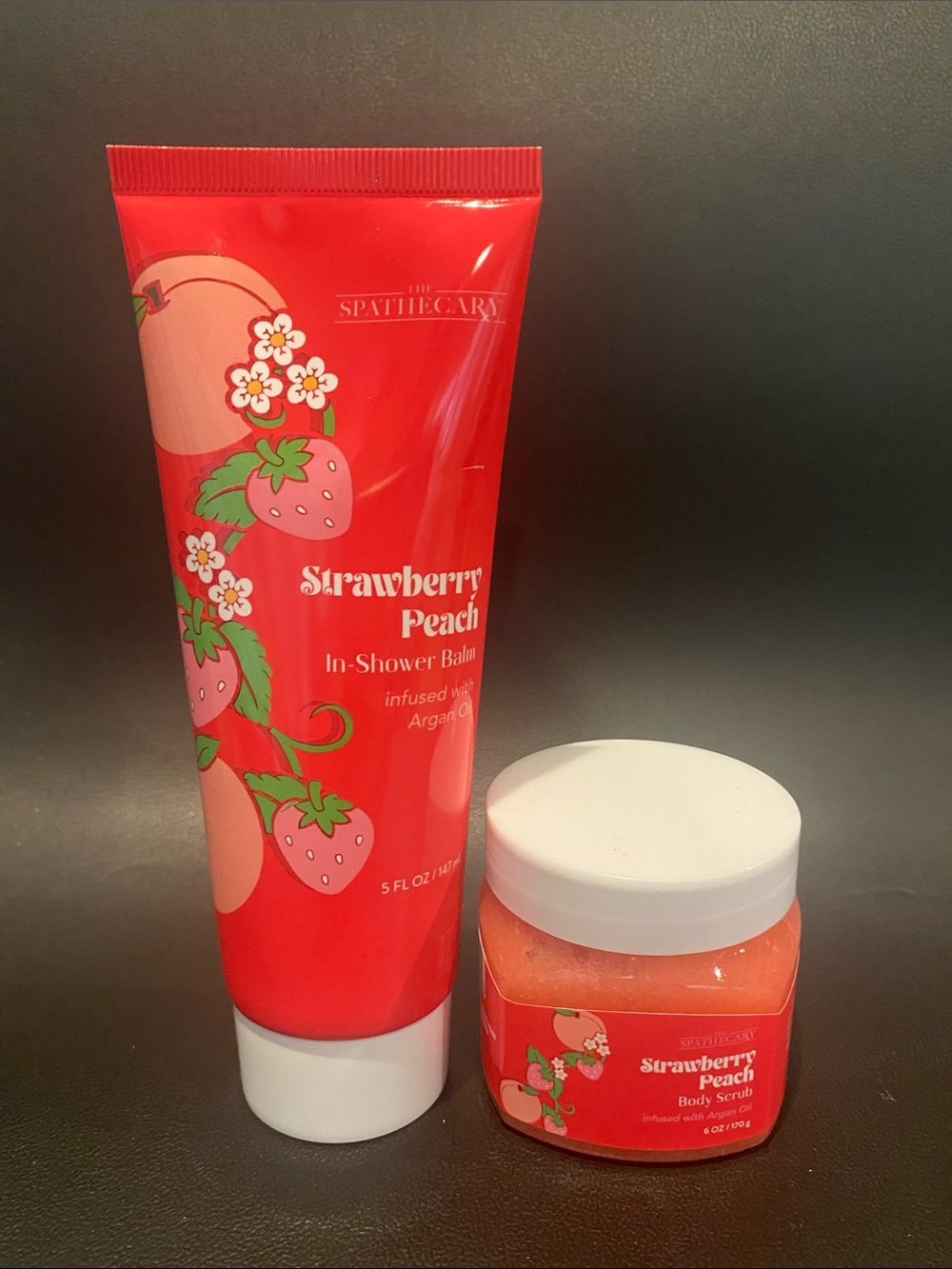 Spathecary Strawberry Peach Bath & Body Set